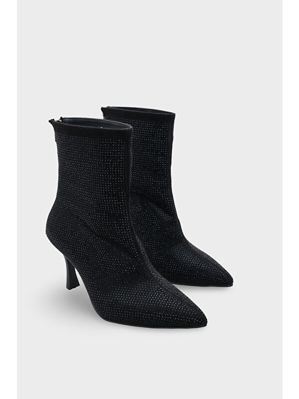 Lazi Kadın Siyah Sivri Burun Bot - Görsel 3