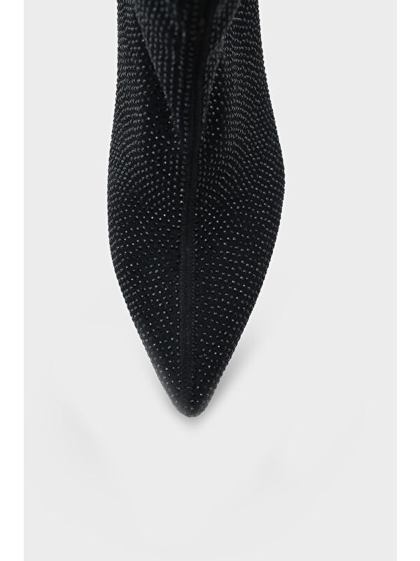 Lazi Kadın Siyah Sivri Burun Bot - Görsel 4