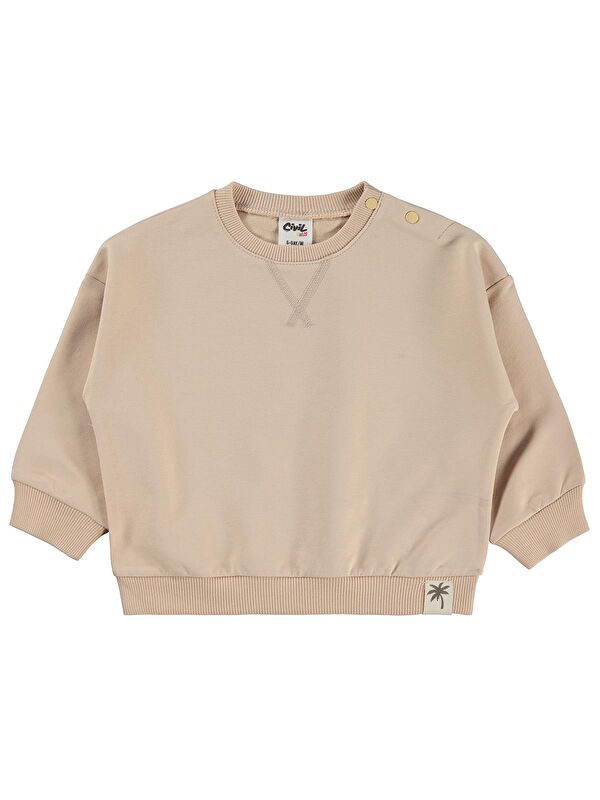 Civil Baby Basic 6-18 Ay Sweatshirt - Kahverengi 12-18 Ay