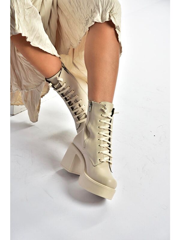 Bej Kadın Bot V726681509 - Görsel 3