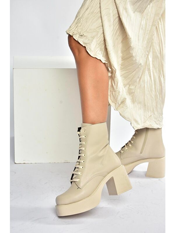 Bej Kadın Bot V726681509 - Görsel 5