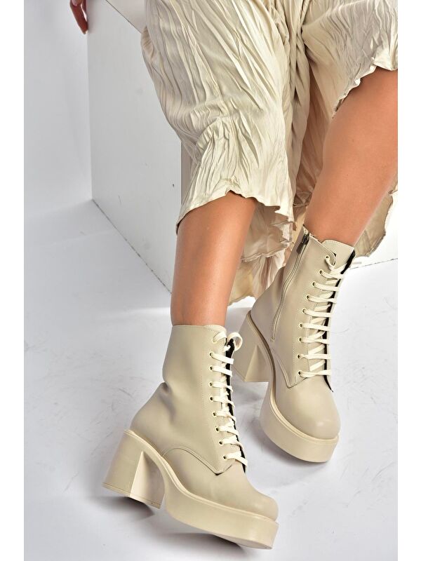 Bej Kadın Bot V726681509 - Görsel 7