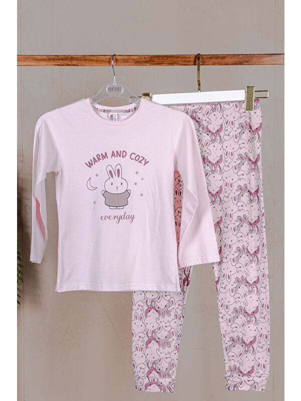 Domikids Kız Çocuk Uzun Kol Pijama Takımı