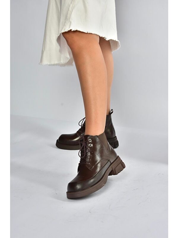Kahverengi Kadın Bot V312400309 - Görsel 5