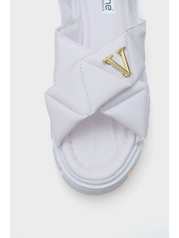 Chiquita Kalın Tabanlı Bilekten Bantlı Konfor Tabanlı Kadın Sandalet - Görsel 4