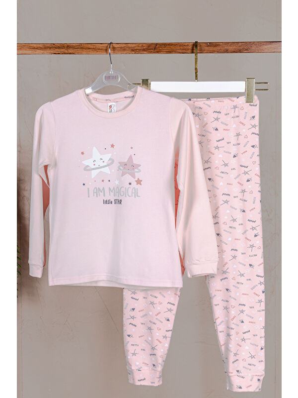 Domikids Kız Çocuk Uzun Kol Pijama Takımı