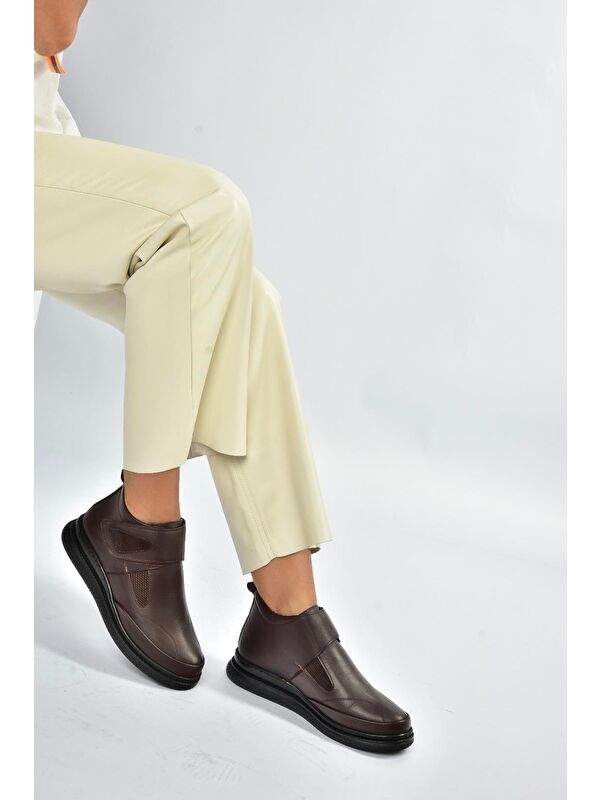 Kahverengi Kadın Bot V324501903 - Görsel 6