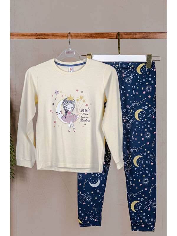 Domikids Kız Çocuk Uzun Kol Pijama Takımı
