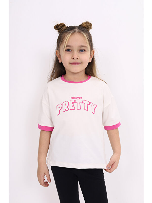 Toontoykids Kız Çocuk Baskılı Tişört