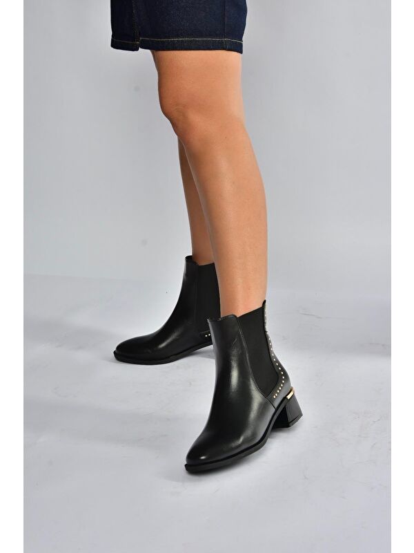Siyah Kadın Bot V518978209 - Görsel 5