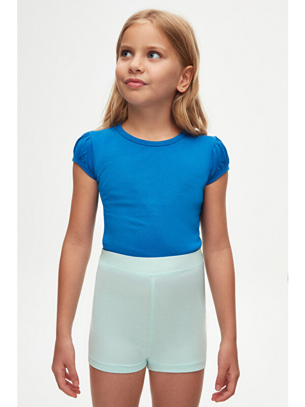 Lovetti Mint Kız Çocuk Cepsiz Basic Şort
