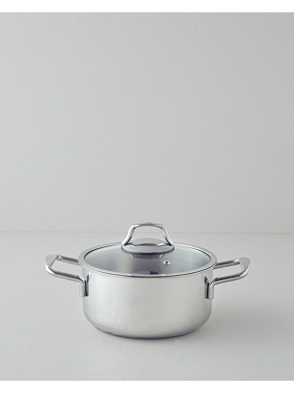 English Home Glow Çelik Derin Tencere 20x10 cm Silver