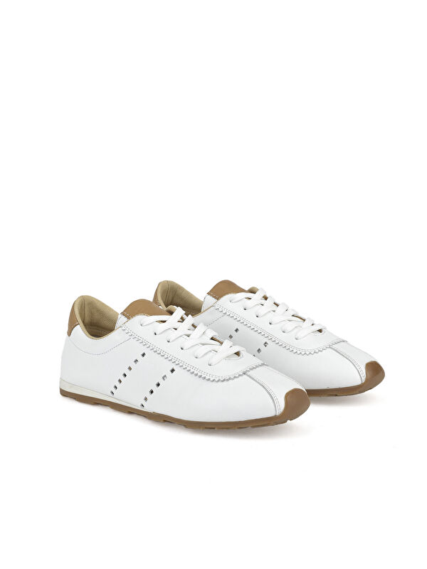 Kadın Hakiki Deri Sneaker 1511035Z6300 Beyaz - Görsel 3