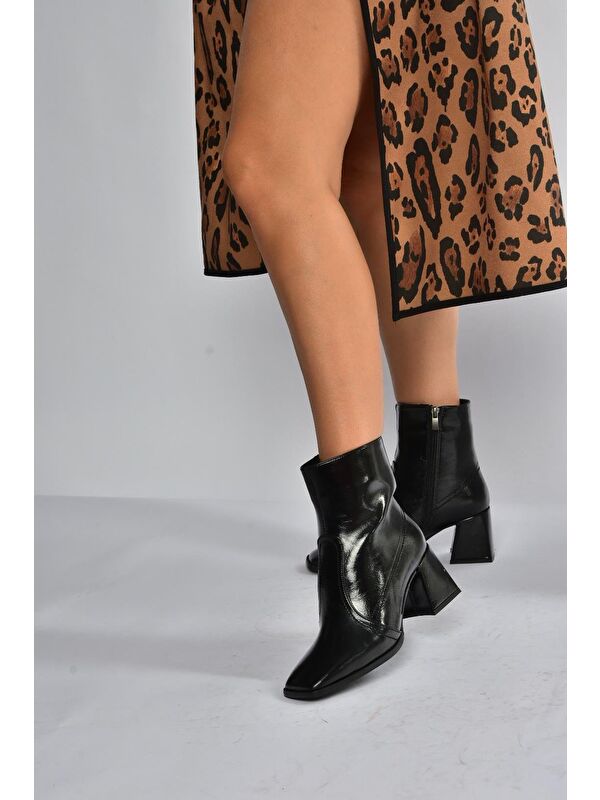 Siyah Kadın Bot V848256460 - Görsel 5