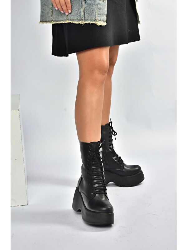 Siyah Kadın Bot V965202109 - Görsel 4