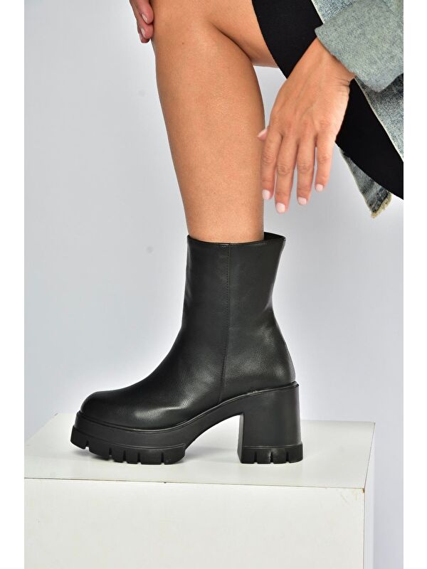 Siyah Kadın Bot V965065809 - Görsel 7