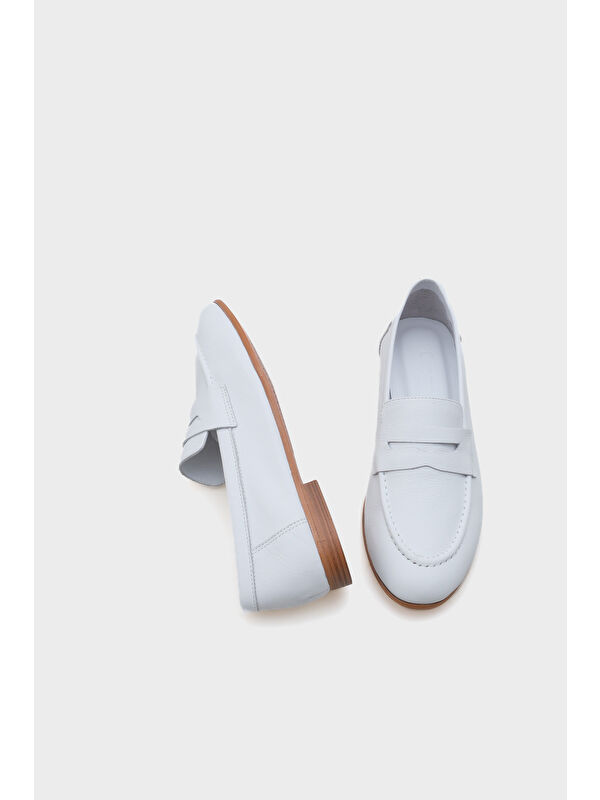 Calla Hakiki Deri Kadın Loafer - Görsel 7