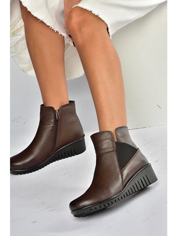 Kahverengi Kadın Bot V324221103 - Görsel 5