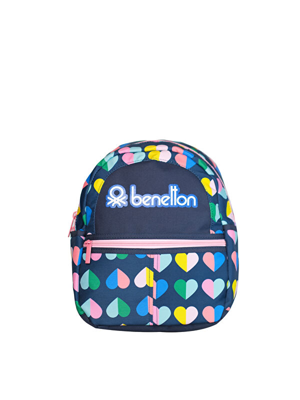 United Colors Of Benetton Mini Kalp Desenli Kız Çocuk Anaokul Çantası