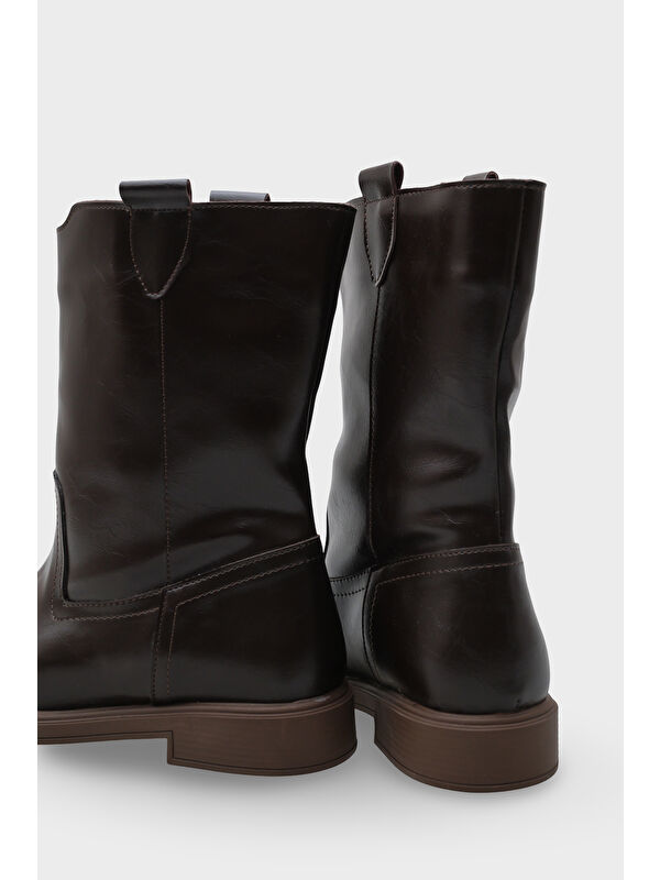 Emmye Kadın Koyu Kahverengi Bot - Görsel 5