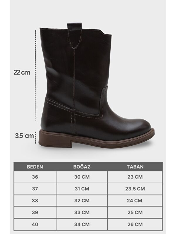 Emmye Kadın Koyu Kahverengi Bot - Görsel 8