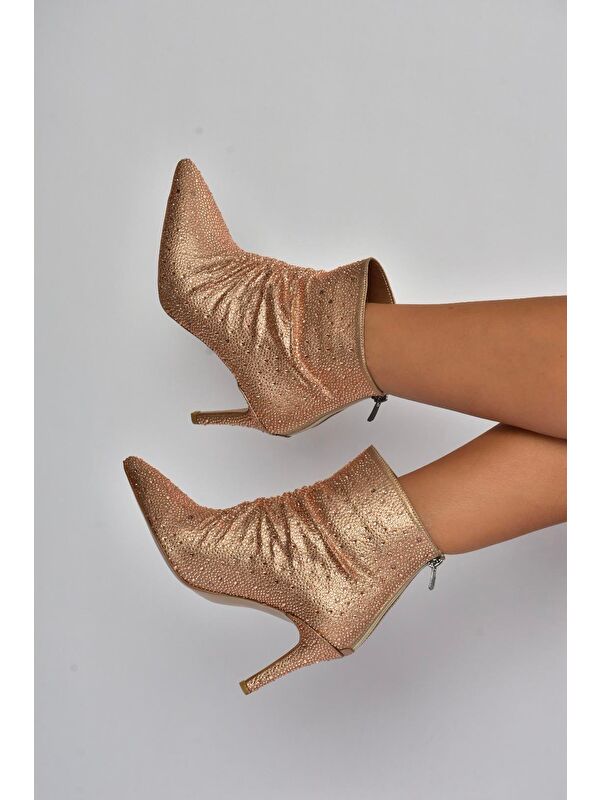 Bronz Kadın Bot V572127214 - Görsel 5