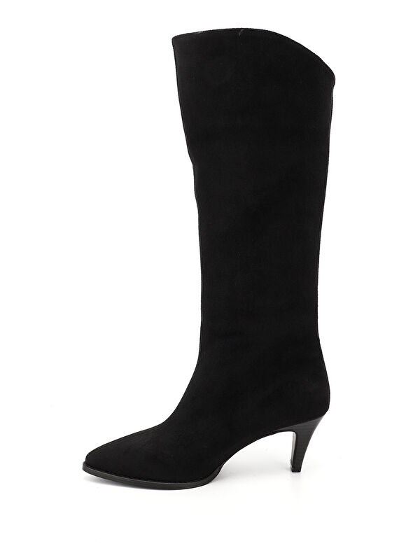 Kadın KOYU SİYAH Sivri Burun İnce Topuklu Çizme - Görsel 4