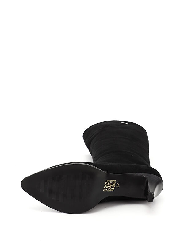 Kadın KOYU SİYAH Sivri Burun İnce Topuklu Çizme - Görsel 5