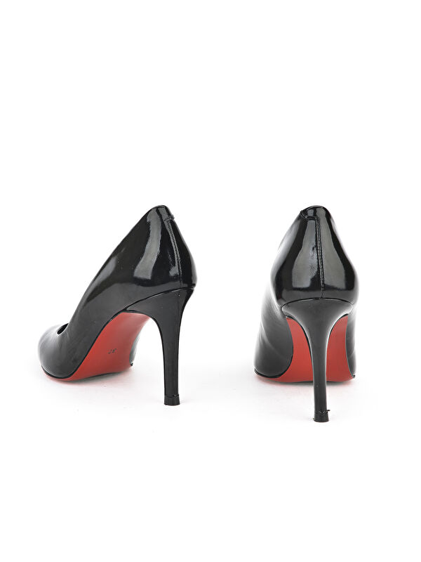 Kadın Hakiki Deri Topuklu Ayakkabı 1511030Z42922 Siyah - Görsel 4