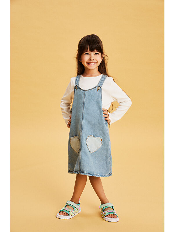 İnkagi Hafif Kız Bebek Yeşil Sandalet - Görsel 2