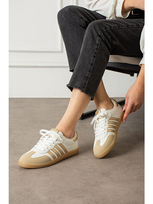 Pasyone Kahverengi Kadın Günlük Sneaker Ayakkabı
