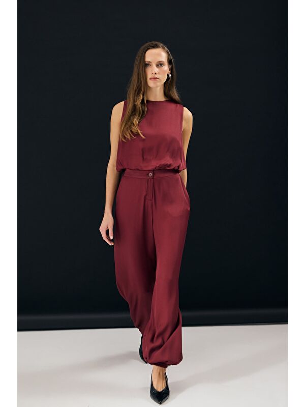 SATEEN Colin Pantolon - Bordo