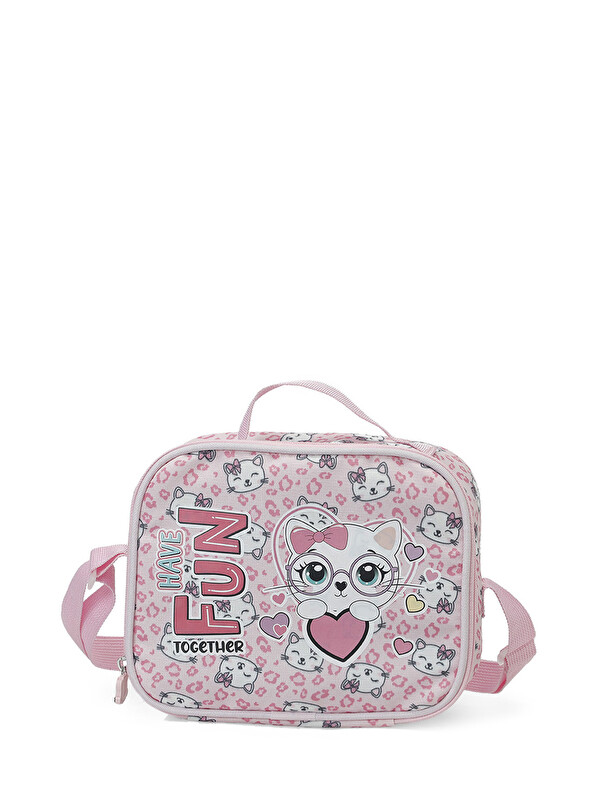 Polaris Beslenme Çantası Kız Çocuk Pembe BTS PINKCAT BC