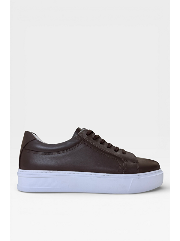 LİGER Hakiki Deri Sneaker Erkek Ayakkabı Kahverengİ