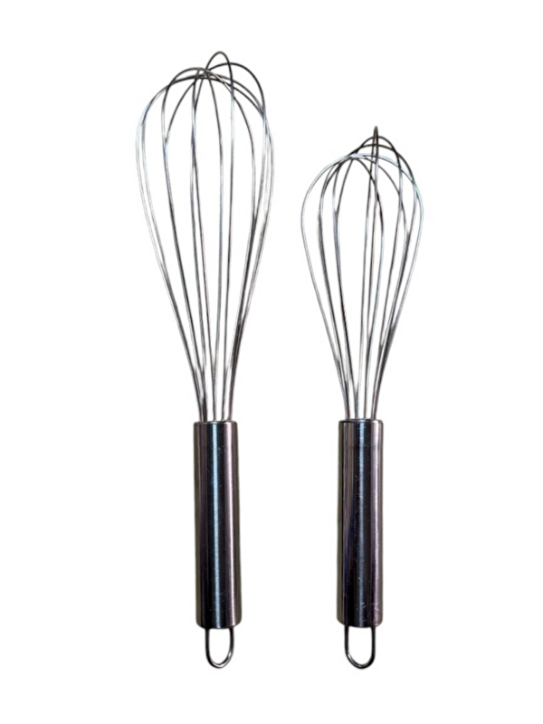 Kitchen Design Lab Metal Çırpıcı 35 ve 30 Cm ikili Set-iki Boy Metal Çırpıcı