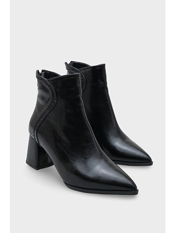 Sydel Kadın Siyah Sivri Burun Bot - Görsel 3