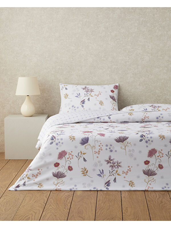 English Home Misty Dream Dijital Baskılı Kolay Ütülenir Çift Kişilik Nevresim Takımı 200x220 cm Mor
