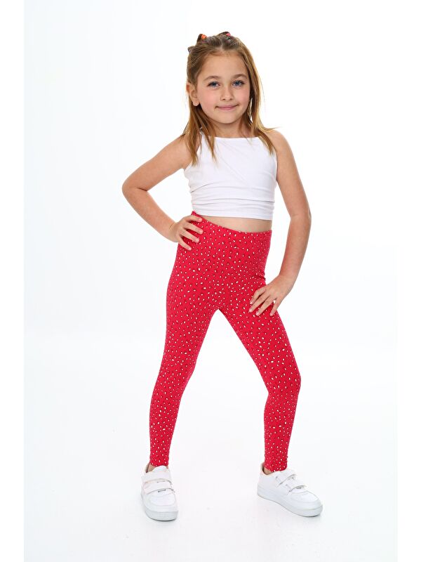 Toontoykids Kız Çocuk Baskılı Tayt