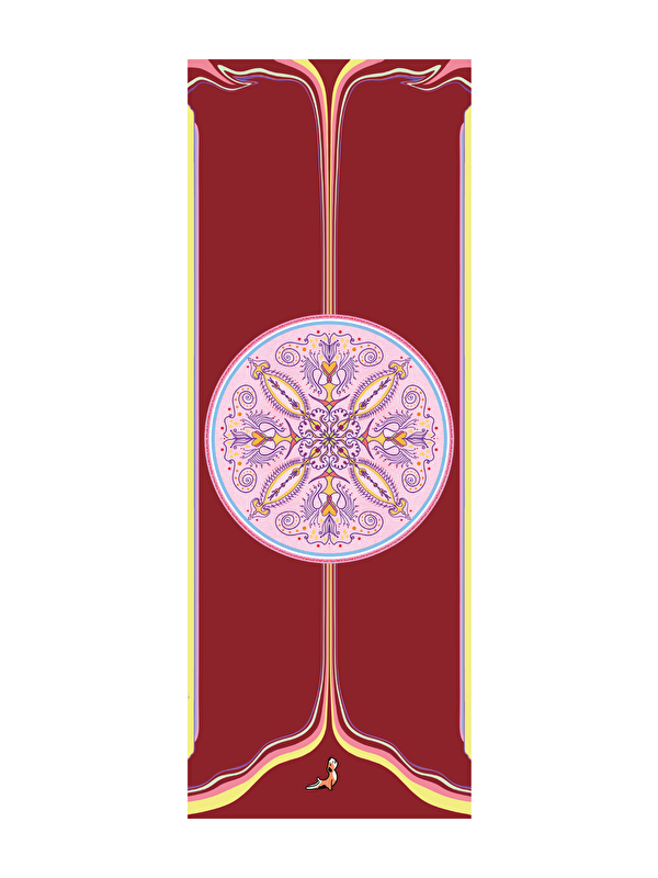 Petarya Mandala Serisi Now Here 4.1 mm Doğal Kauçuk Kaydırmaz Yoga Matı