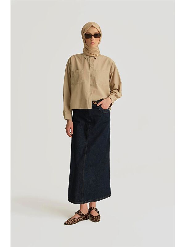 ARMİNE Oversize Gömlek 25Yh3667 Taş