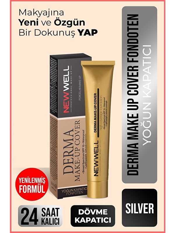 New Well Derma Makeup Cover Yoğun Kapatıcı Fondöten 03
