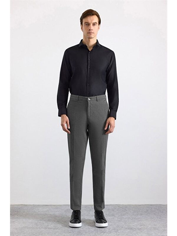 Süvari Siyah Regular Casual Pantolon