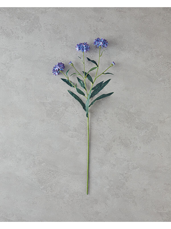 English Home Cornflower Tek Dal Yapay Çiçek 64 cm Mavi