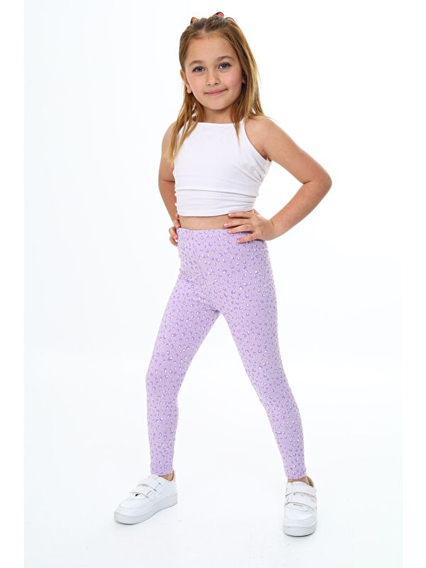 Toontoykids Kız Çocuk Baskılı Tayt