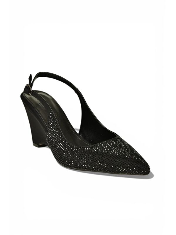 Fox Shoes Siyah Kadın Topuklu Ayakkabı Y820801204