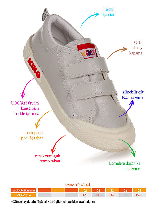 Suba Cırtlı Termo Taban Erkek Bebek Günlük Spor Ayakkabı - Görsel 3