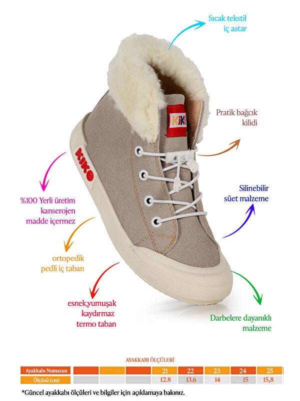 Tigge Günlük Lastikli Kız Bebek Bot Ayakkabı - Görsel 3