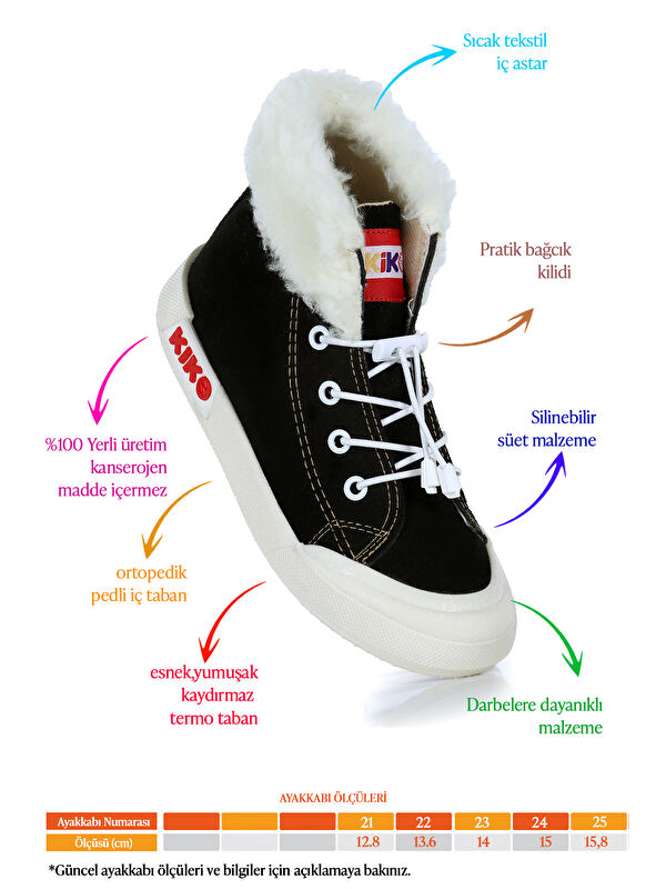 Tigge Günlük Lastikli Kız Bebek Bot Ayakkabı - Görsel 3