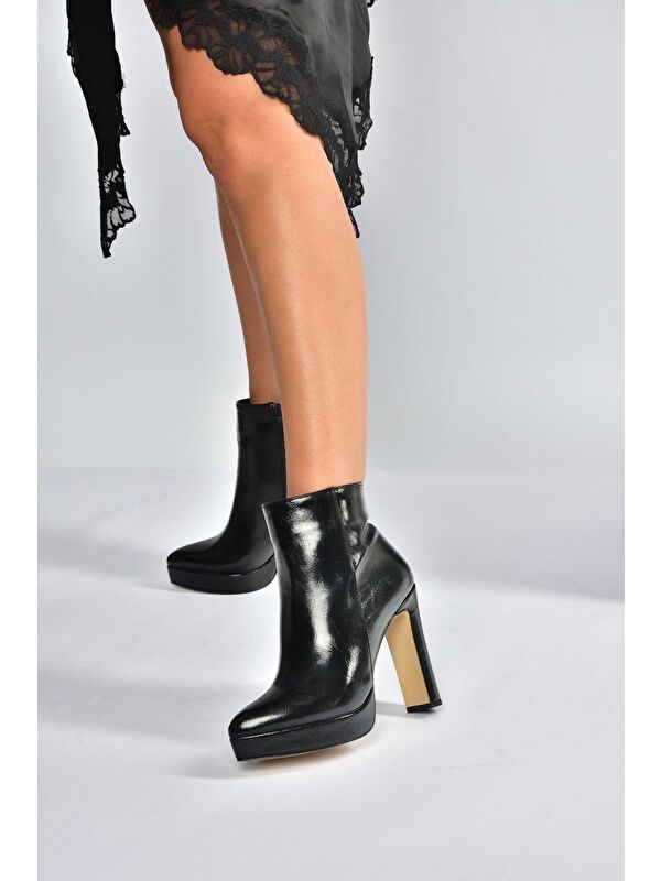 Siyah Kadın Bot V820660160 - Görsel 5