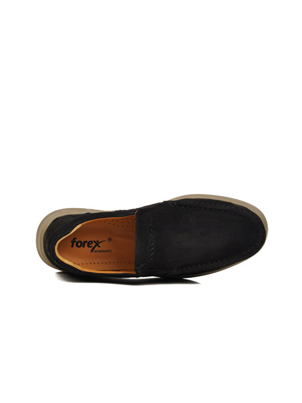 Siyah Nubuk Anatomik Hakiki Deri Erkek Casual Ayakkabı 708 M - Görsel 5